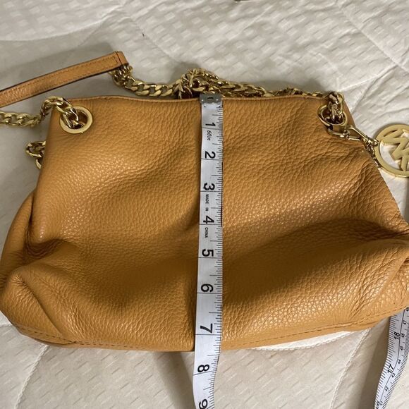 NWOT MICHAEL KORS Jet Set Chain Medium Acorn Leather Shoulder Bag - Picture 15 of 16